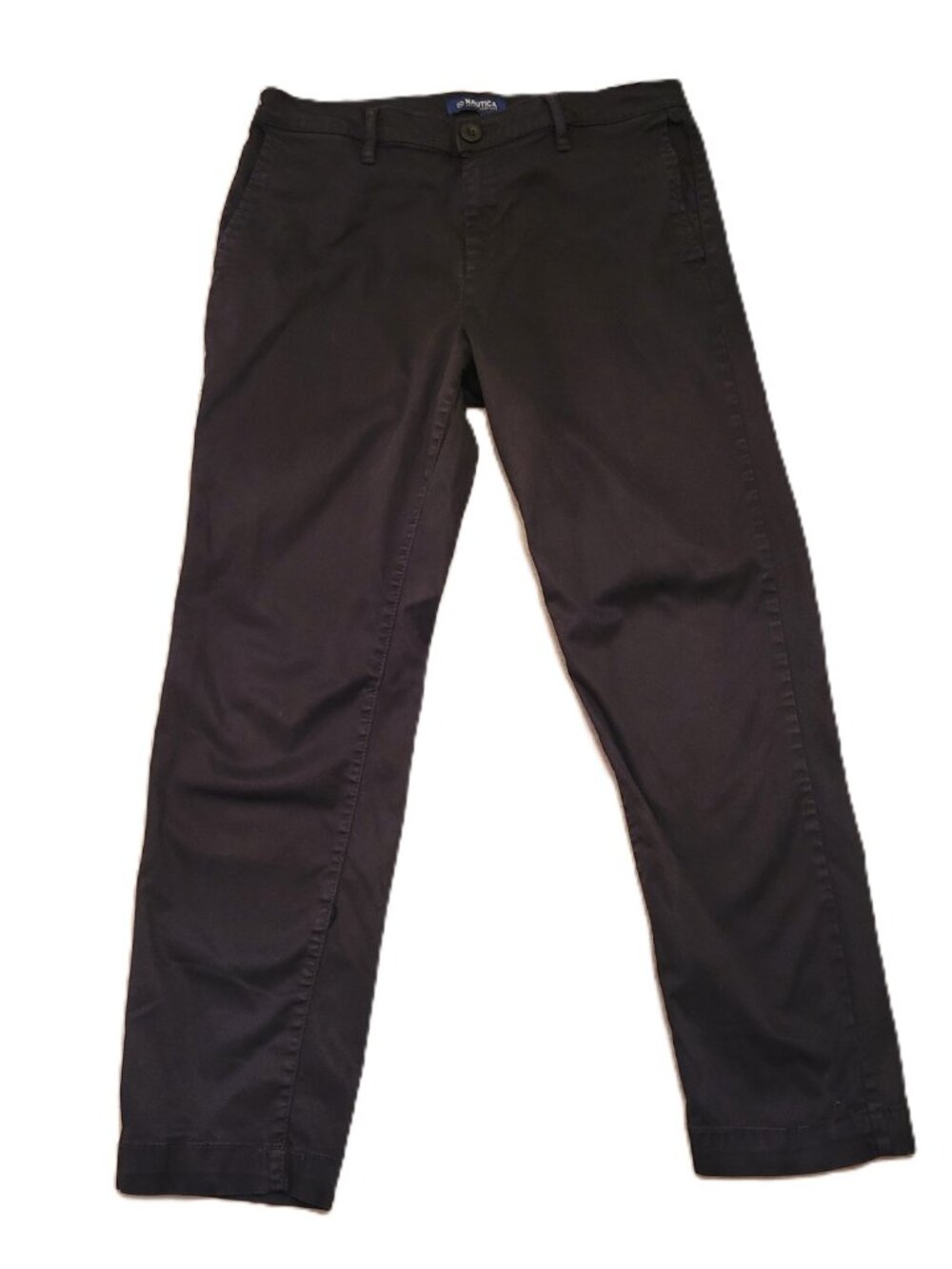 Nautica Women’s Trouser Pants Size 6 Black Stretch Tencel Ankle Flat Front